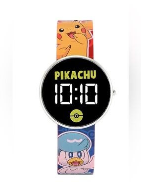 Pokémon Pikachu LED Digital Watch Kids Unisex Silicone Strap (NEW)